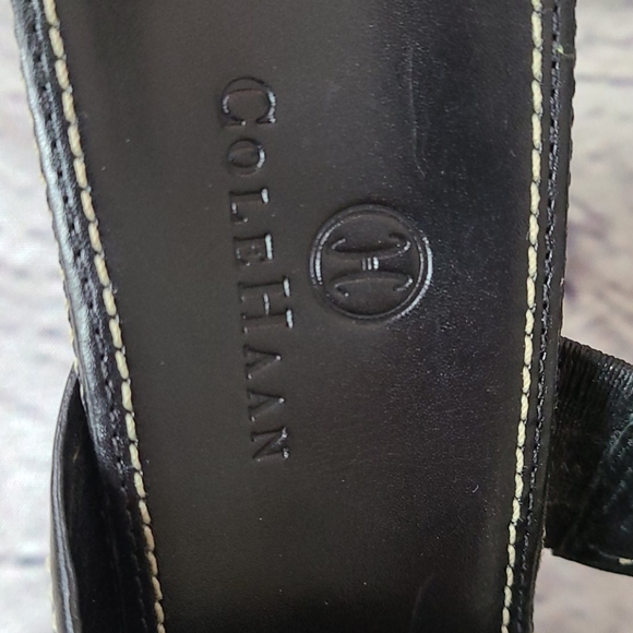Cole Haan black leather strappy sandals, 9.5 - Picture 9 of 15